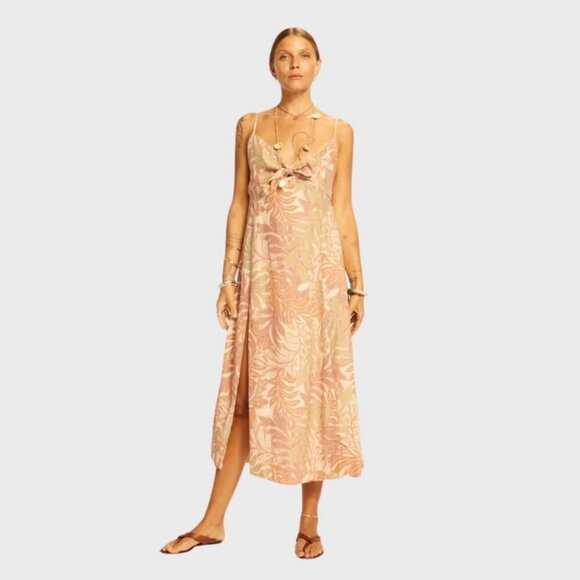 💕NATALIE MARTIN💕 Sophie Dress ~ Jungle Print Clay 100% Silk Large L NWT - Picture 2 of 16